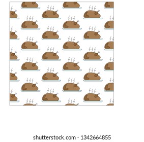 Roast chicken background