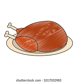 Roast chicken food