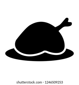 Roast chicken icon