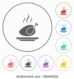 roast chicken icon
