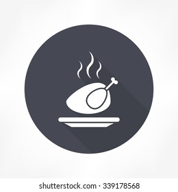 roast chicken icon