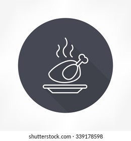 roast chicken icon