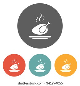 roast chicken icon