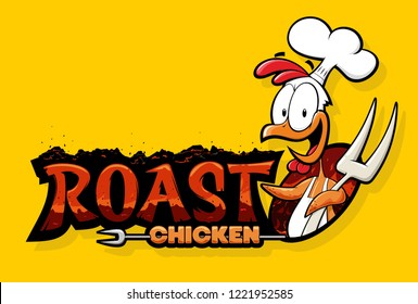 Roast Chicken Restaurant Logo