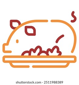 Icono de cerdo asado para Web, App, infografía, etc