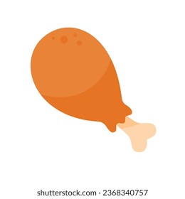 Roast Turkey. Thanksgiving Dinner Elements for decorating greeting cards