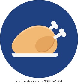 Roast Vector Color Icon which can easily editable

