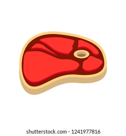 Roasted Beef Isolated Vector