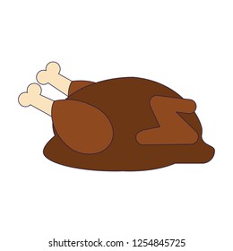 Roasted chicken food