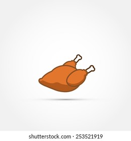 Roasted chicken icon