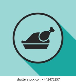 roasted chicken icon