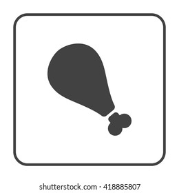 roasted chicken leg icon 