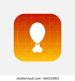 roasted chicken leg icon