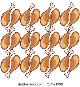 Roasted chicken leg repetition