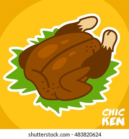 roasted chicken sticker