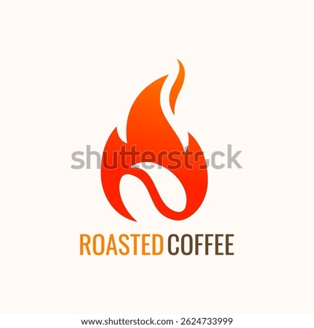 Roasted coffee beans icon logo vector design.