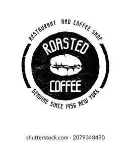 Roasted Coffee Logo Badge Vintage Logos Design. Vector logotypes elements collection, Icons Symbols, Retro Labels, Badges and Silhouettes.