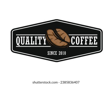 roasted coffee logo design template