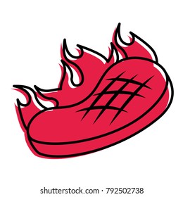 roasted steak beef flame food icon