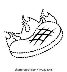 roasted steak beef flame food icon