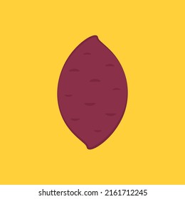 Roasted sweet potato. Roasted sweet potato logo design. Japanese Sweet potato.