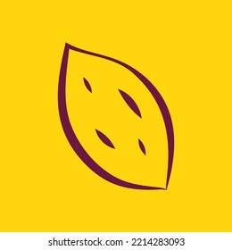 Roasted sweet potato. Roasted sweet potato logo design. Japanese Sweet potato.