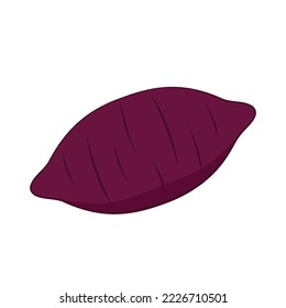 Roasted sweet potato. Roasted sweet potato logo design. Japanese Sweet potato.