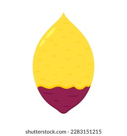 Roasted sweet potato. Roasted sweet potato logo design. Japanese Sweet potato.