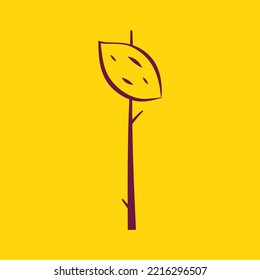 Patata dulce asada en ramas.  Diseño del logo de la batata tostada. Patata dulce japonesa.