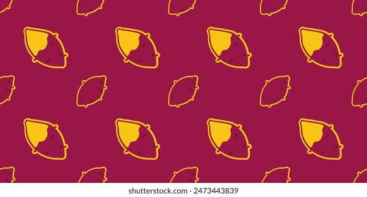 Roasted sweet potato. Sweet Potato pattern wallpaper. sweet potato symbol vector.