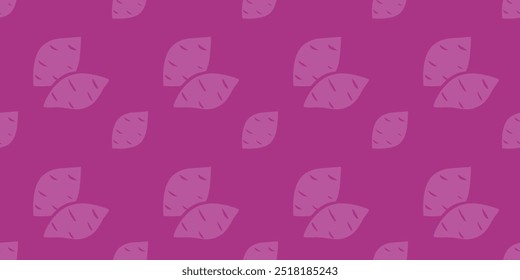 Roasted sweet potato. Sweet Potato pattern wallpaper. sweet potato symbol vector.	