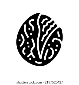 vector de icono de glifo de tomates asados. cartel de tomates asados. símbolo de contorno aislado ilustración negra