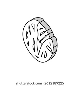 roasted tomatoes isometric icon vector. roasted tomatoes sign. isolated symbol illustration