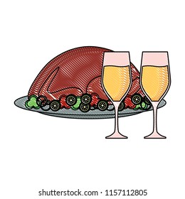 roasted turkey design
