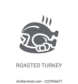 Roasted turkey icon. Trendy Roasted turkey logo concept on white background from United States of America collection. Suitable for use on web apps, mobile apps and print media.