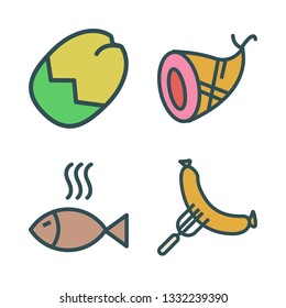 roasted vector icon set