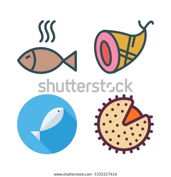 Roasted Vector Icon Set Stock Vector (Royalty Free) 1332217616 ...