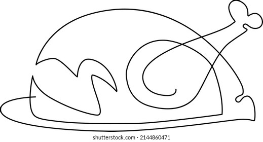 Roasted Whole Poultry On Platter Chicken Stock Vector Royalty Free 