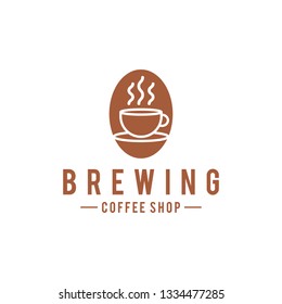 roaster brewing coffee shop logo icon vector template