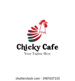 Roaster , Chicken and Cock Meat Vector Design 