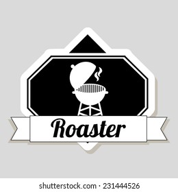roaster graphic design , vector illustration