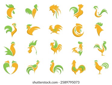 Roaster Logo Icon Element Set