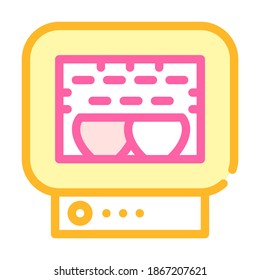 roasting chamber color icon vector. roasting chamber sign. isolated symbol illustration