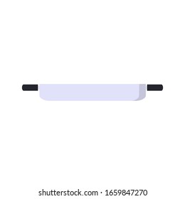 Röstpfanne, Grundausstattung zum Kochen isolierter Vektorillustration