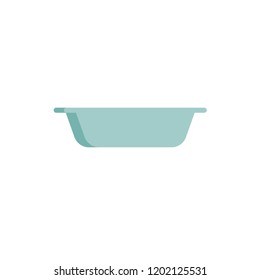 roasting pan icon vector. kitchen flat icon