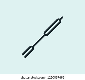 Roasting sticks icon line isolated on clean background. Roasting sticks icon concept drawing icon line in modern style. Vector illustration for your web mobile logo app UI design.
