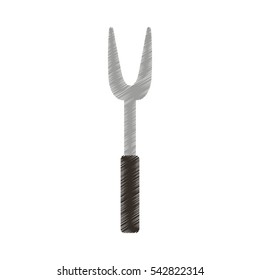 Roasting utensil cutlery icon vector illustration design