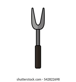 Roasting utensil cutlery icon vector illustration design