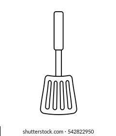 Roasting utensil cutlery icon vector illustration design
