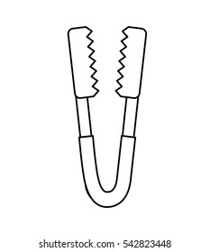 Roasting utensil cutlery icon vector illustration design